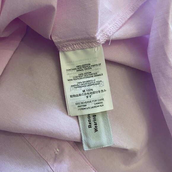 J. Crew Button Back Bell Sleeve Top Blouse Lilac - Picture 6 of 7